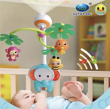 Мобиль с проектором 3 в 1 I-BABY Слоник