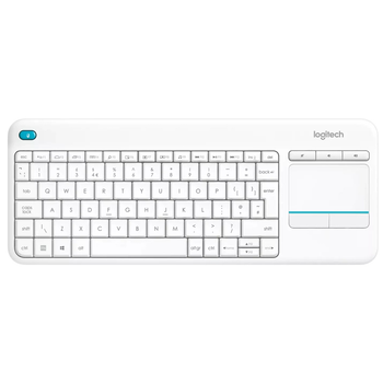 Клавіатура Logitech K400 Plus Touch Wireless UA White (920-007146)