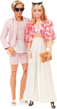 Набор коллекционных кукол Барби и Кен Стиль Barbie and Ken Signature BarbieStyle in Resort-Wear Fashions Doll 2-Pack (HJW88)