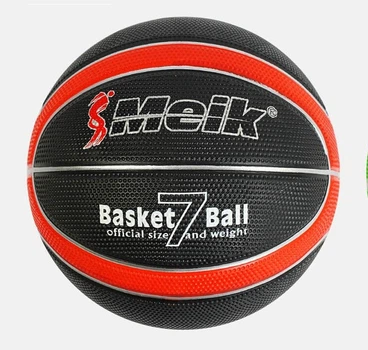 Мяч баскетбольный Meik 550 грамм размер №7 Black/Red (С56007/03)