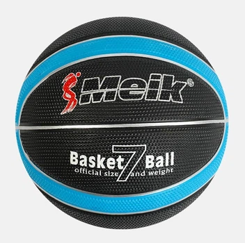 М'яч баскетбольний Meik 550 грам розмір №7 Black/Blue (С56007/01)