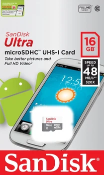 SanDisk Ultra microSDHC UHS-I 16GB Class 10 (SDSQUNS-016G-GN3MN)