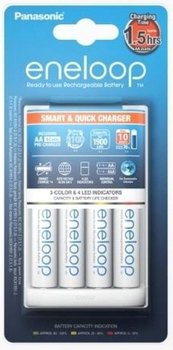 Зарядний пристрій Panasonic Smart-Quick Charger + Eneloop 4AA 1900 mAh (K-KJ55MCC40E)