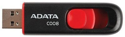 Флеш пам'ять ADATA Classic Series C008 16GB Black (AC008-16G-RKD)