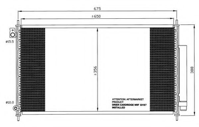 Конденсатор кондиционера HONDA Accord 03- пр-во NRF NRF (35559)