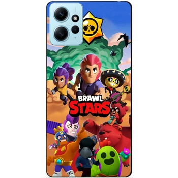 Силиконовый чехол Candy для Xiaomi Redmi Note 12 с рисунком Brawl Stars