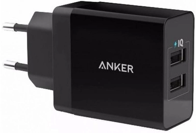 Мережевий зарядний пристрій Anker PowerPort2 24W V3 Black (A2021L11)