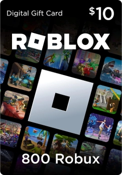 Карта пополнения Игровая валюта Roblox $10 Gift Card 800 Robux