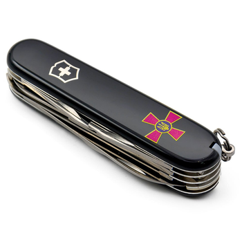 Нож Victorinox Huntsman Army 91мм Эмблема ВСУ (1049-Vx13713.3_W0010u)