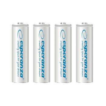 Аккумулятор Ni-MH AA Esperanza EZA104W 2000 mAh в блистере 4шт Белый