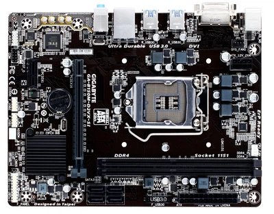 Материнська плата Gigabyte GA-B150M-D2VX-SI (s1151 v1 , b150 , DDR4 PCI-Ex16 3.0) OEM Bulk