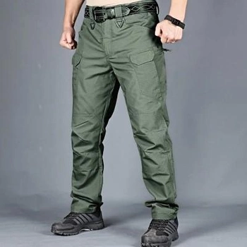 Штани Карго чоловічі, тактичні Ріп-Стоп, військові демісезонні, розмір ХL, колір хакі Код 69-0028