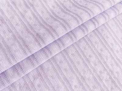 Тканина Котон прошва мережка, ніжний бузок, пог. м. (к2/6, 2303021A, цв5)