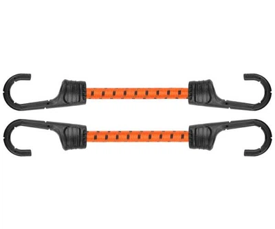 Шнур эластичный резиновый Bradas PVC BUNGEE CORD HOOK 60 см х 2 шт BCH2-08060OR-B