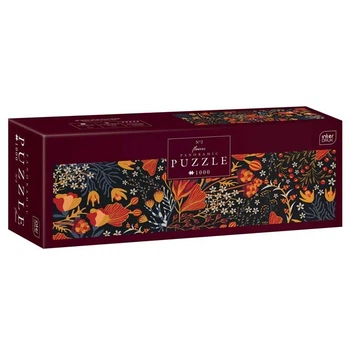 Пазли панорамні Interdruk Flowers №2 "Багряні квіти" 32х96 см 1000 шт (326270) (5902277326270)