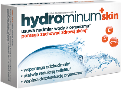 Гідромінум препарат для шкіри Aflofarm Hydrominum + Skin 30 таблеток (5902802701084)