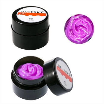 Гель-паста Bluesky 5D (фиолетовая №1) на 8 мл для дизайна ногтей
