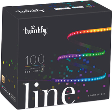 Подовжувач для Smart LED гірлянда Twinkly Line RGB, підсвітка плюс 1.5 м, Gen II, IP20, кабель чорний (TWL100ADP-B)