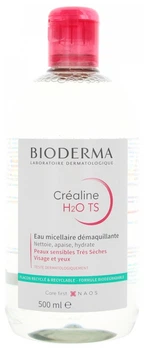 Міцелярна вода для дуже сухої чутливої шкіри Bioderma Créaline H2O TS 500мл (3701129805015)