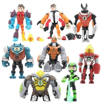 Игровой набор Ben 10 8 фигурок героев Бен 10, размер 10-12 см + Свет,