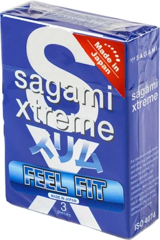 Презервативи Sagami Xtreme Superthin Ультратонкі 3 шт (ROZ6400229301)