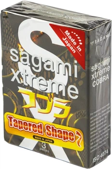 Презервативи Sagami Xtreme Tapered Shape Cobra 3 шт (ROZ6400229302)