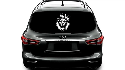 Наклейка на заднее стекло ARB 3D TUNING STUDIO Лев Корона 400х310х0.060мм