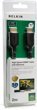 Kabel Belkin HDMI (AM/AM) High Speed 2 m czarno-złoty (F3Y021bt2M)