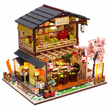 Румбокс 3D інтер'єрний конструктор DIY house Hongda craft «Суші бар» (M2011)