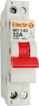 Перемикач навантаження ElectrO І-0-ІІ МП1-63 1P 32 А (MP63132)