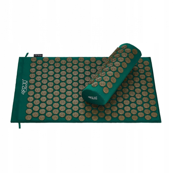 Килимок для акупресури з подушкою 4fizjo ACM18 зелений