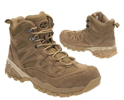 Трекінгове взуття Mil-Tec 44 розмір для гірських походів універсальне та зручне з гарним зчепленням Койот