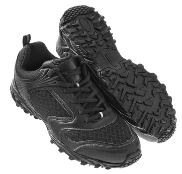 Трекинговая обувь Mil-Tec 46 размер кроссовки с анатомической подошвой и дышащей внутренней поверхностью Черный