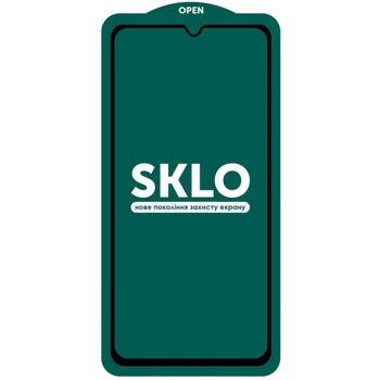 Захисне скло SKLO 5D (full glue) (тех. упаковка) Samsung Galaxy M23 5G / M33 5G (Чорний)