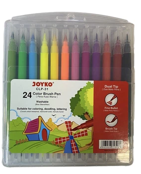 Фломастеры JOYKO двухсторонние CLP-31 24 цвета (05090025)