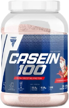 Trec Nutrition Casein 100 600 g Jar Strawberry-Banana (5902114016722)