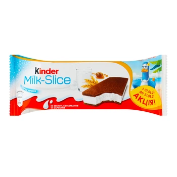 Пирожное бисквитное Kinder Milk Slice с молочной начинкой 28 г
