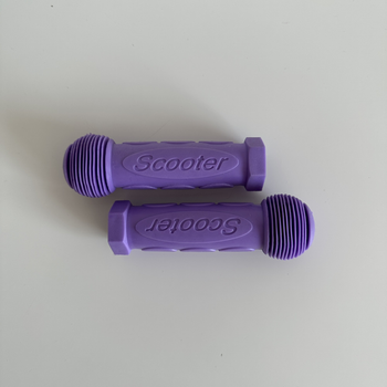 Резиновые ручки на самокат Scooter грипсы на самокат фиолетовые сиреневые