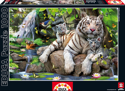 Puzzle Educa Biały tygrys bengalski 1000 elementów (PE-14808)