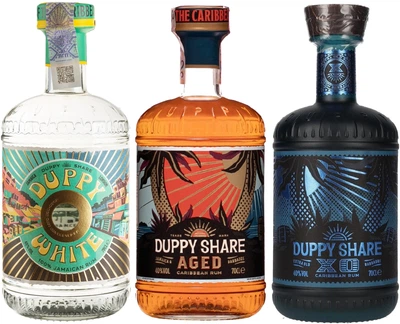 Набір ром Duppy Share White 0.7 л 40% + Duppy Share Aged 0.7 л 40% + Duppy Share XO 0.7 л 40% (2021000138805)