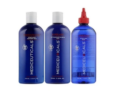 Mediceuticals Набір від лупи (Шампунь X-Folate 250ml, Кондиціонер Therapeutic 250ml, Очищуючий догляд TheraRx 250ml)