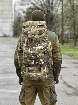 Рюкзак туристичний для походів на 70 л. Tactic великий військовий рюкзак колір Multicam (ta70-new-multic)
