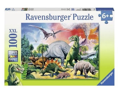 Puzzle Ravensburger Wśród dinozaurów 100 elementów (10957)