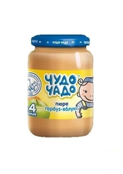 Пюре Чудо-Чадо з гарбуза та яблук з цукром 1х0,17 кг (98275)