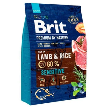 Brit Premium by Nature Sensitive Lamb&Rice - Сухий корм з ягням для собак з чутливим травленням 3 кг (8594031449621)