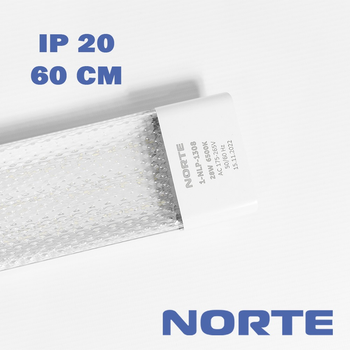 Лінійний світильник 1-NLP-1308 28W 60 см 6500К ІР20 ТМ NORTE