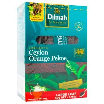 Чай чорний Dilmah Ceylon Orange Pekoe 50 г Крупнолистовой