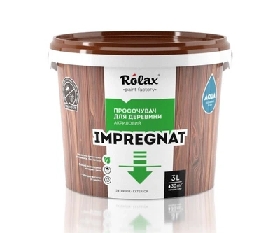 Пропитка для древесины акриловая Rolax IMPREGNAT тик 3 л 8163
