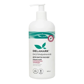 Засіб для миття посуду Троянда DeLaMark 500 мл 4820152330123