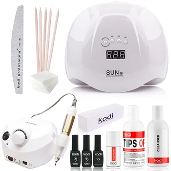 Стартовый набор Kodi "Standart SunX" c фрезером для маникюра Nail Drill ZS-601 PRO